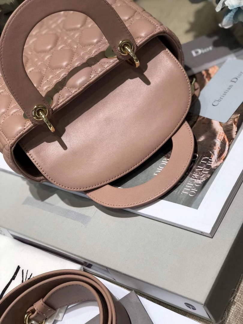 Dior Small Lady My ABCDior Bag Lambskin M0538 Light Pink