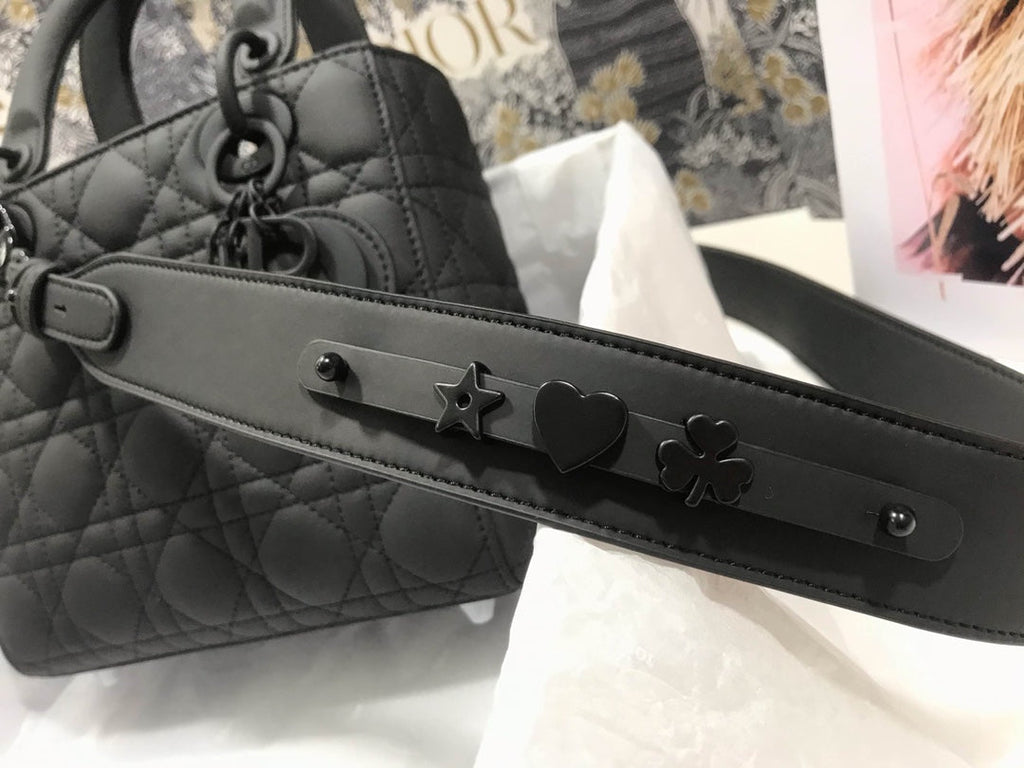 Dior Small Lady My ABCDior Bag Lambskin M0538 logo black