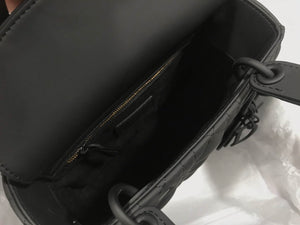 Dior Small Lady My ABCDior Bag Lambskin M0538 logo black - Default Title - View 8
