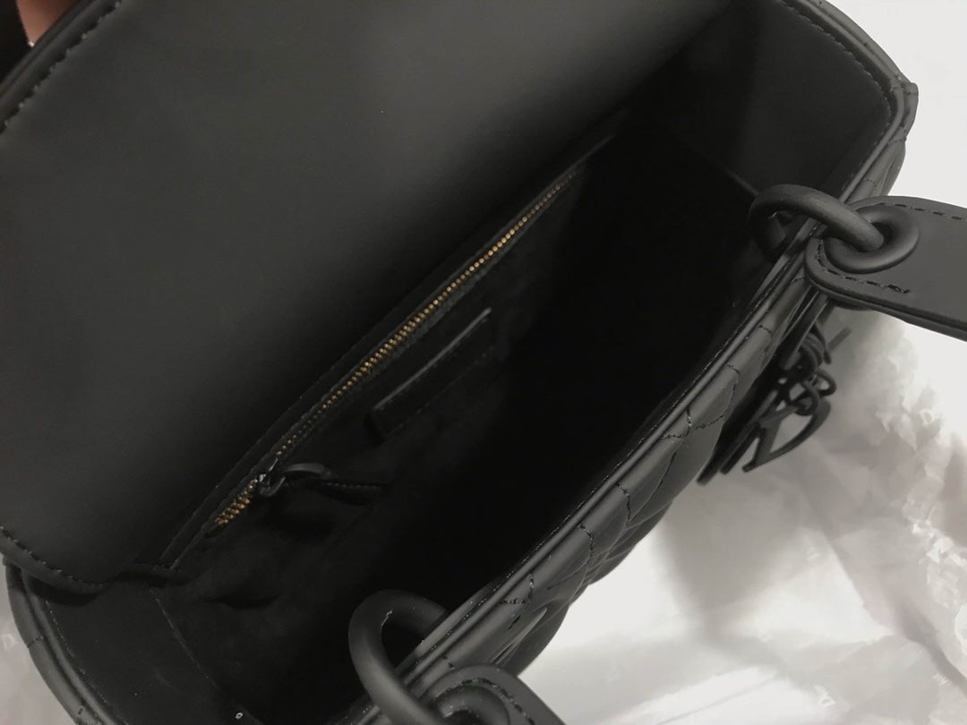 Dior Small Lady My ABCDior Bag Lambskin M0538 logo black