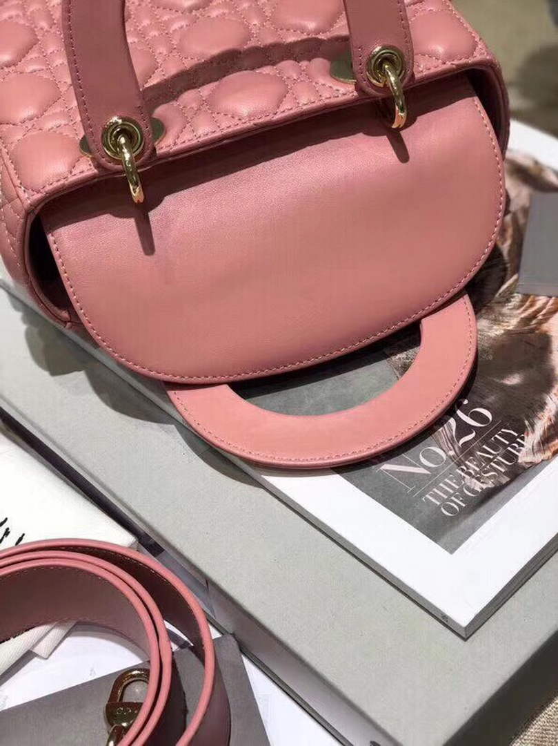 Dior Small Lady My ABCDior Bag Lambskin M0538 Pink