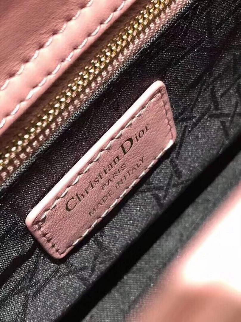 Dior Small Lady My ABCDior Bag Lambskin M0538 Pink