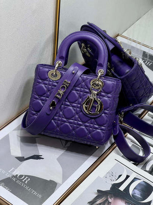 Dior M0538 Small Lady My ABCDior Bag Lambskin Purple - Default Title - View 3