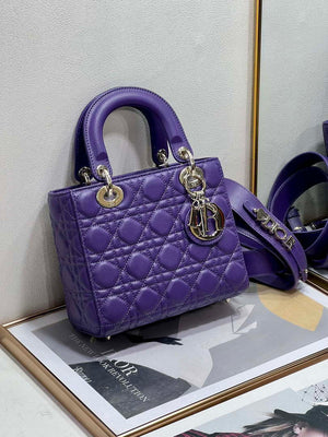 Dior M0538 Small Lady My ABCDior Bag Lambskin Purple - Default Title - View 4