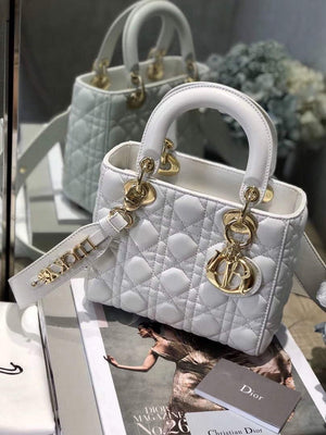Dior Small Lady My ABCDior Bag Lambskin M0538 White - Default Title - View 2