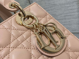 Dior M0538 Small Lady My ABCDior Bag Light pink Cannage Lambskin - Default Title - View 3