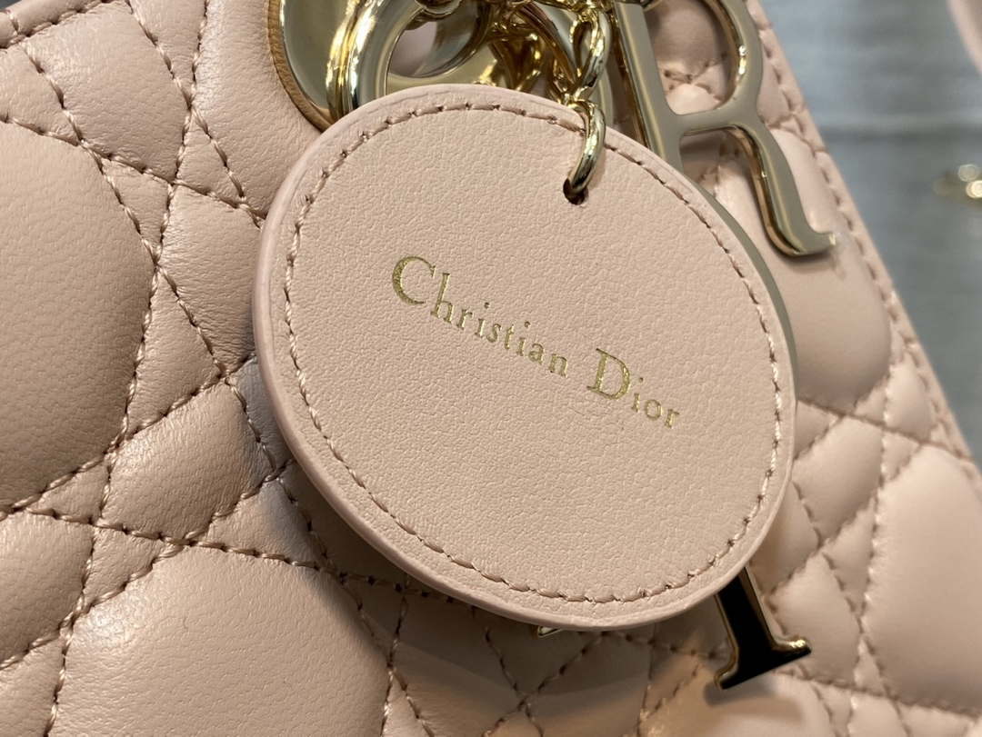 Dior M0538 Small Lady My ABCDior Bag Light pink Cannage Lambskin - Default Title - View 4
