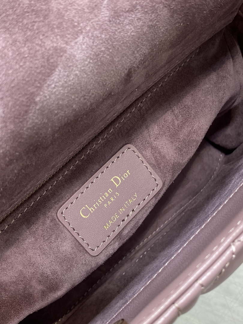 Dior M0538 Small Lady My ABCDior Bag Peony pink Cannage Lambskin