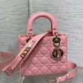Dior M0538 Small Lady My ABCDior Bag peony Pink Patent Cannage Calfskin - Default Title - View 1