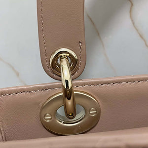 Dior M0538 Small Lady My ABCDior Bag Warm Taupe Cannage Lambskin - Default Title - View 5