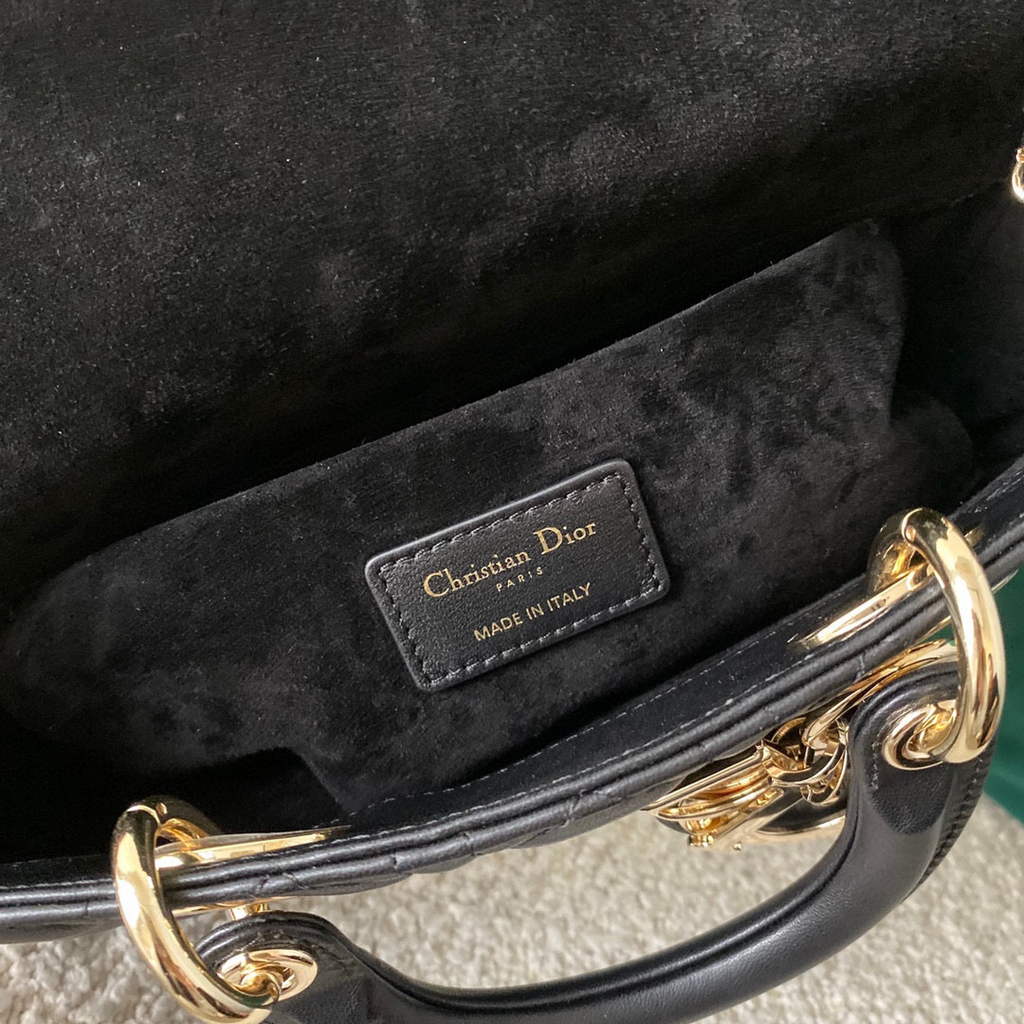 Dior M0540 Lady D-joy Bag Black Cannage Calfskin