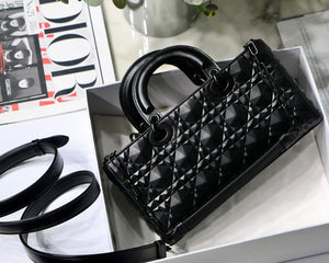 Dior M0540 Lady D-joy Bag Black Cannage Calfskin with Diamond Motif - Default Title - View 3