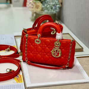 Dior M0540 Lady D-joy Bag Red Cannage Calfskin - Default Title - View 3