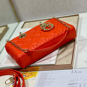 Dior M0540 Lady D-joy Bag Red Cannage Calfskin - Default Title - View 6
