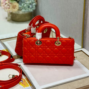 Dior M0540 Lady D-joy Bag Red Cannage Calfskin - Default Title - View 7