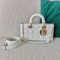 Dior M0540 Lady D-joy Bag White Cannage Calfskin - Default Title - View 1