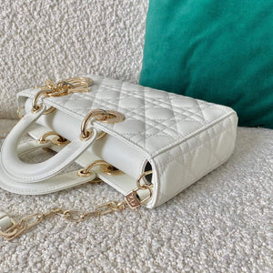 Dior M0540 Lady D-joy Bag White Cannage Calfskin - Default Title - View 3