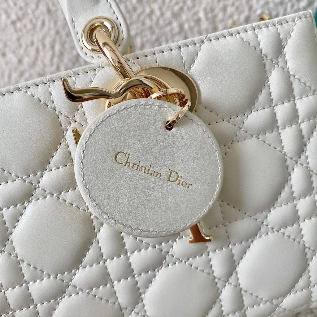 Dior M0540 Lady D-joy Bag White Cannage Calfskin