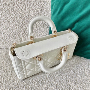 Dior M0540 Lady D-joy Bag White Cannage Calfskin - Default Title - View 7