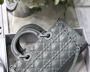 Dior M0540 Lady D-joy Calfskin Bag Gray - Default Title - View 4