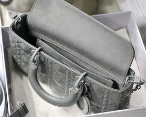 Dior M0540 Lady D-joy Calfskin Bag Gray - Default Title - View 9