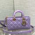 Dior M0540 Medium Lady D-Joy Bag Purple Cannage Lambskin - Default Title - View 1