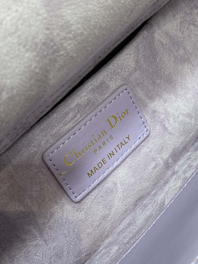 Dior M0540 Medium Lady D-Joy Bag Purple Cannage Lambskin - Default Title - View 9