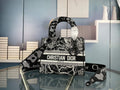 Dior M0565 Medium Lady D-Life Bag Black Cupidon Embroidery