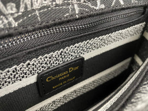 Dior M0565 Medium Lady D-Life Bag Black Cupidon Embroidery - Default Title - View 9