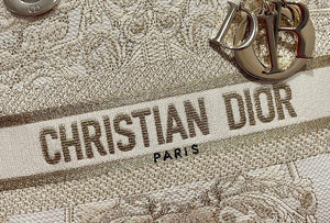 Dior M0565 Medium Lady D-Life Bag Light Yellow Cupidon Embroidery - Default Title - View 4