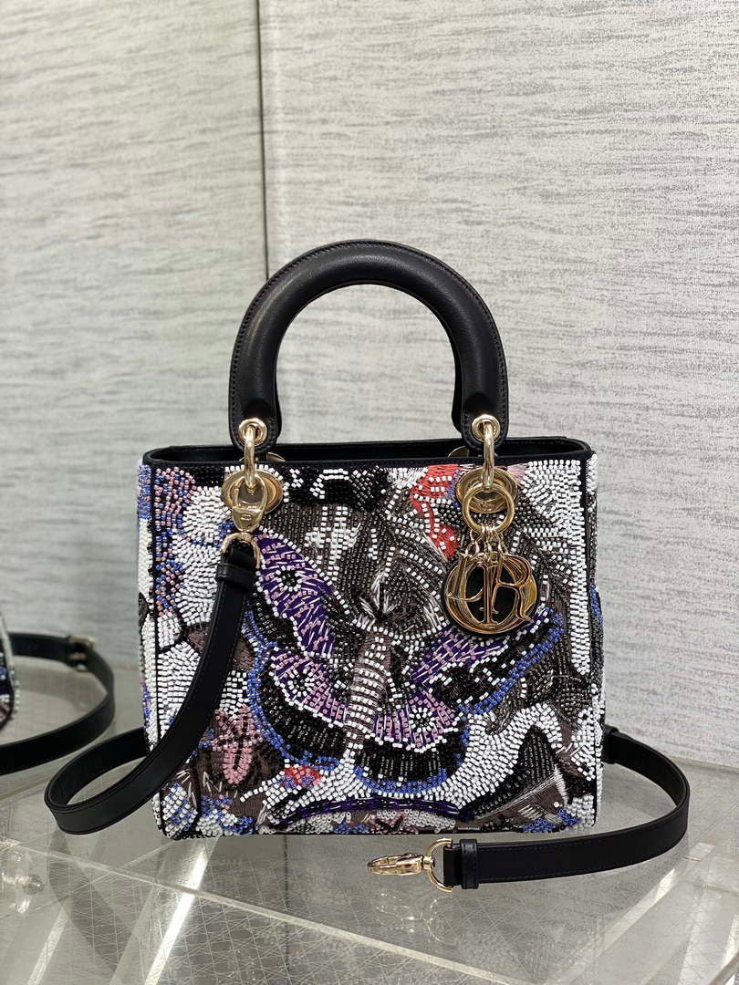 Dior M0565 Medium Lady D-Lite beaded Embroidery M1087 - Default Title - View 1