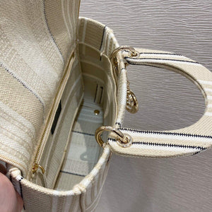 Dior M0565 Medium Lady D-lite Embroidery Bag - Default Title - View 8
