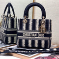 Dior M0565 Medium Lady D-lite Embroidery Bag - Default Title - View 1