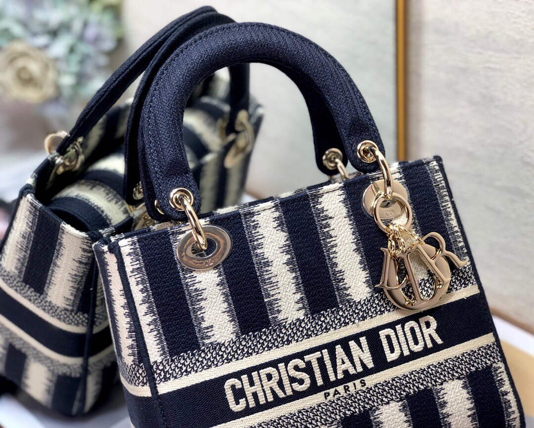 Dior M0565 Medium Lady D-lite Embroidery Bag