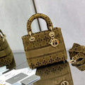 Dior M0565 Medium Lady D-lite Embroidery Bag - Default Title - View 1