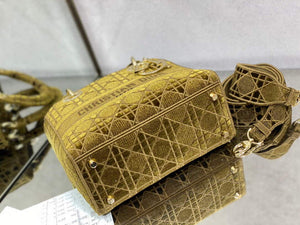 Dior M0565 Medium Lady D-lite Embroidery Bag - Default Title - View 7