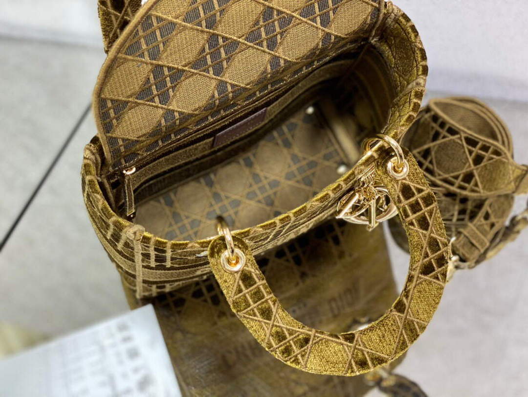 Dior M0565 Medium Lady D-lite Embroidery Bag - Default Title - View 8