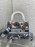 Dior M0565 Medium Lady D-Lite Exquisite Embroidery M1102