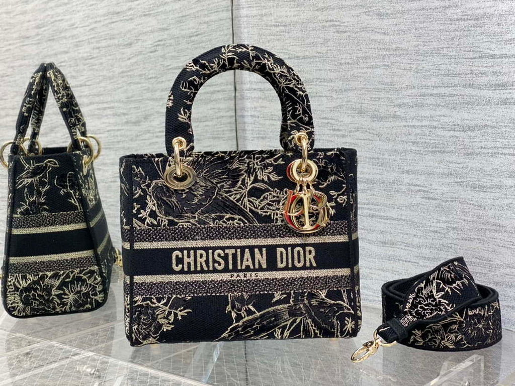 Dior M0565 Medium Lady D-Lite Multicolor Florilegio Embroidery M1025