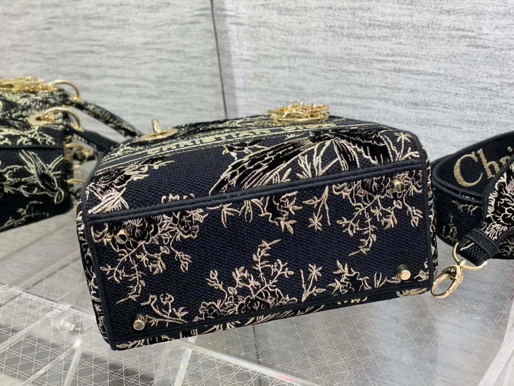 Dior M0565 Medium Lady D-Lite Multicolor Florilegio Embroidery M1025