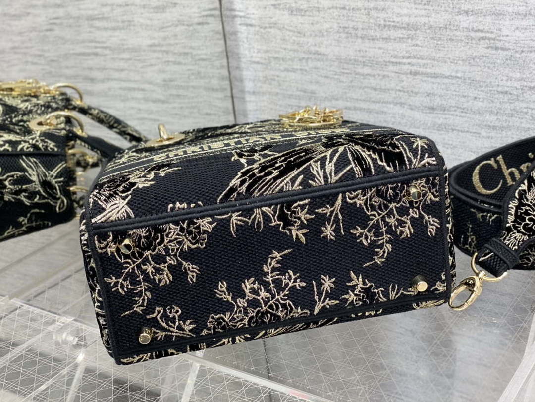 Dior M0565 Medium Lady D-Lite Multicolor Florilegio Embroidery M1025