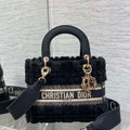 Dior M0565 Medium Lady D-Lite Wool Black M1037 - Default Title - View 1