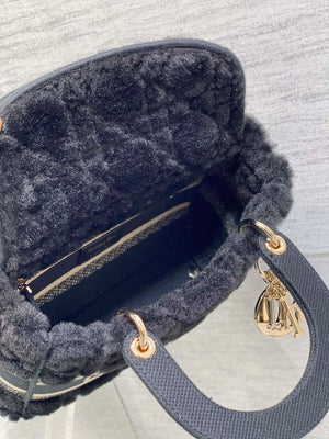 Dior M0565 Medium Lady D-Lite Wool Black M1037 - Default Title - View 8