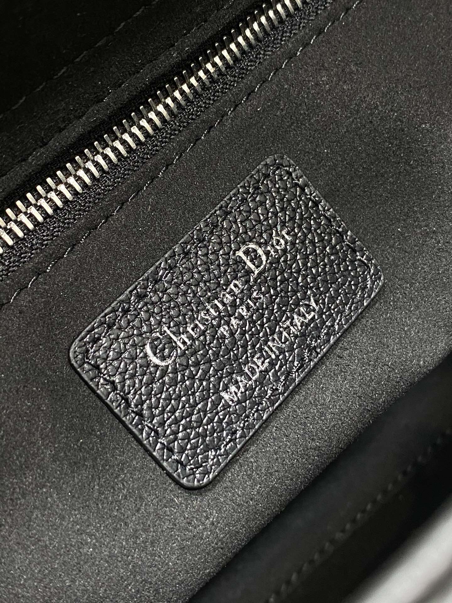 Dior M0565 Medium Lady Dior Bag Black Grained Cannage Calfskin Silver - Default Title - View 9