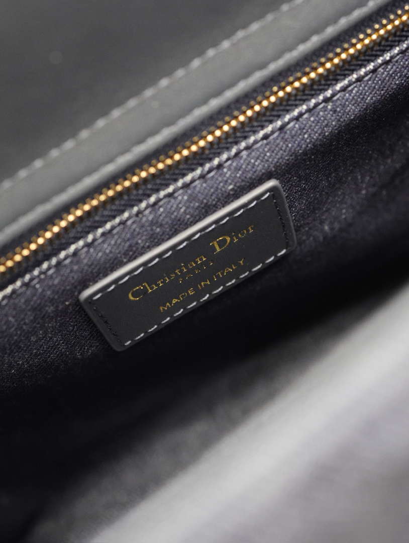Dior M0565 Medium Lady Dior Bag Black Graphic canvas