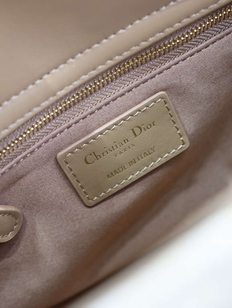Dior M0565 Medium Lady Dior Bag Brown Graphic canvas