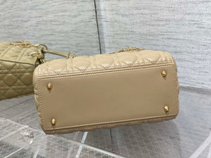 Dior M0565 Medium Lady Dior Bag Mike Tea Cannage Lambskin Enamel Hardware - Default Title - View 7