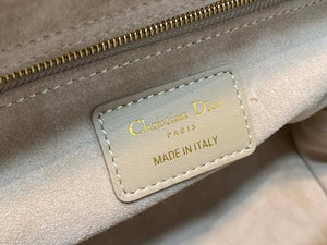 Dior M0565 Medium Lady Dior Bag Mike Tea Cannage Lambskin Enamel Hardware - Default Title - View 9