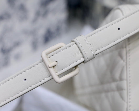 Dior M0565 Medium Lady Dior Cannage Calfskin Bag White - Default Title - View 6