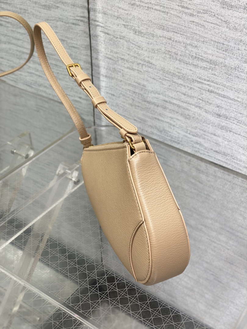 Dior M05909 Saddle Shoulder Pouch Apricot Goatskin - Default Title - View 5